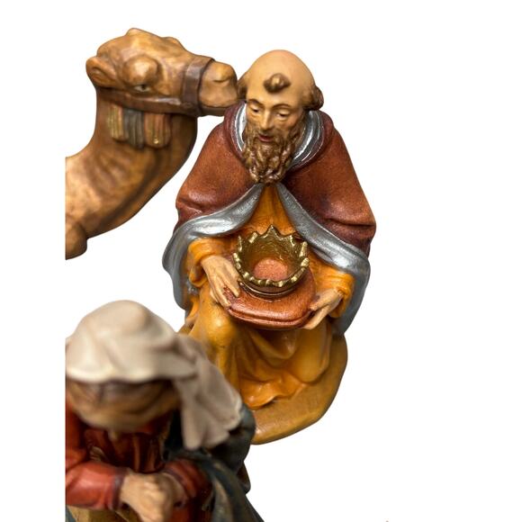 Kostna Nativity Scene Figurine Set Hand-Painted Christmas 11-Piece Vintage Look - Picture 7 of 10